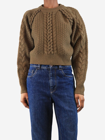Brown fitted wool sweater - size UK 8 Knitwear Isabel Marant 