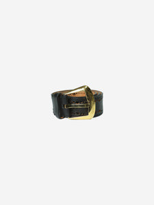 Louis Vuitton Black cutout branded belt
