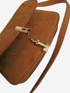 The Row Brown leather crossbody bag