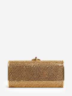 Gold crystal minaudière clutch bag Clutch bags Judith Leiber 