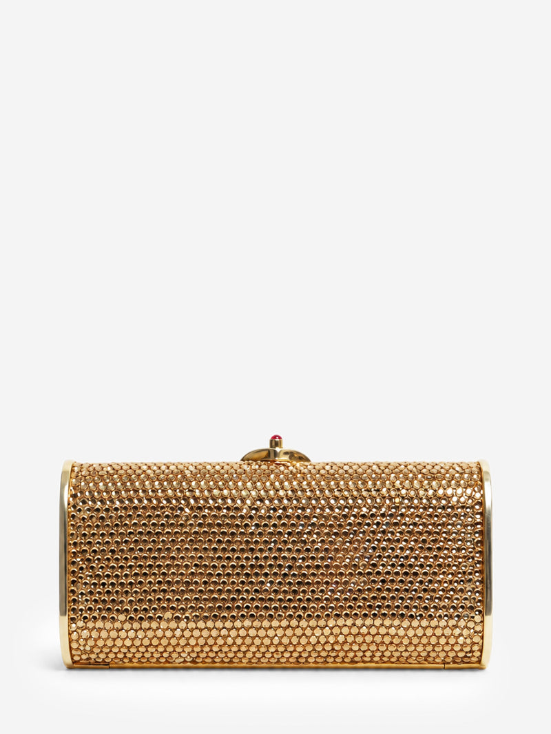 Gold crystal minaudière clutch bag Clutch bags Judith Leiber 