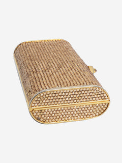 Gold crystal minaudière clutch bag Clutch bags Judith Leiber 