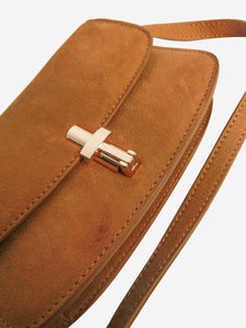 The Row Brown leather crossbody bag