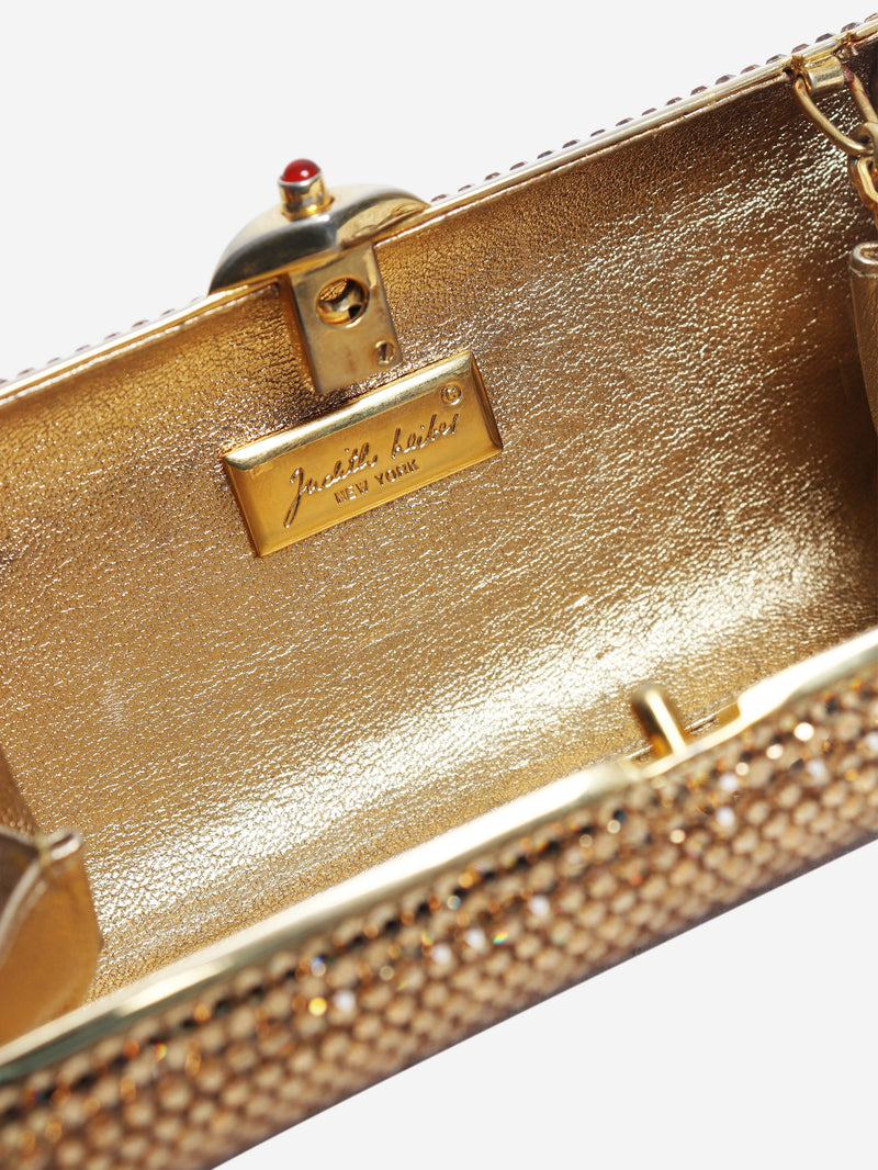 Gold crystal minaudière clutch bag Clutch bags Judith Leiber 