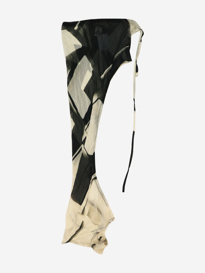 Multicolour printed silk wrap skirt - size UK 12 Skirts Ann Demeulemeester 