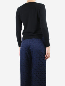 Proenza Schouler Black V-neckline wool sweater - size S