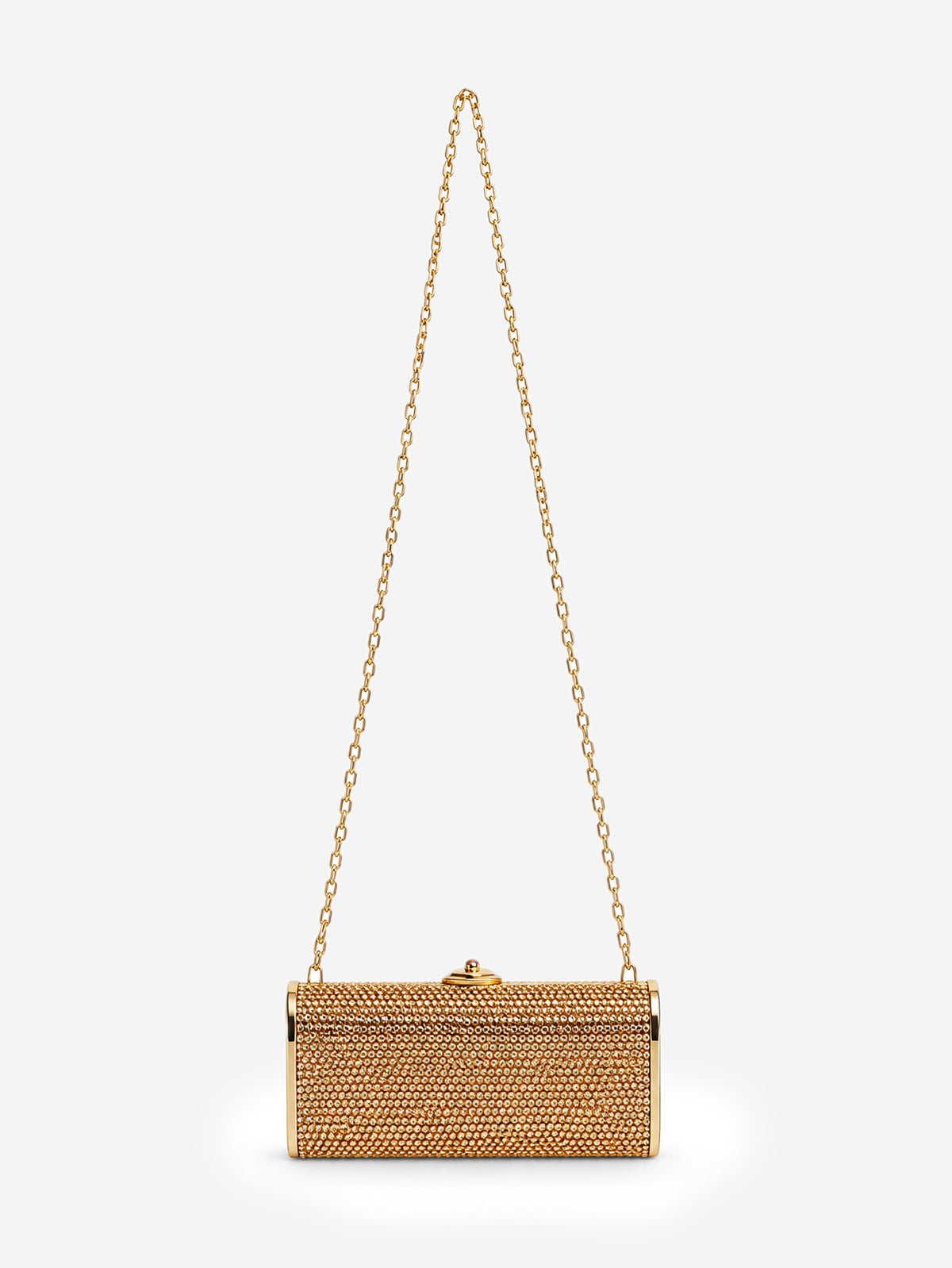 Gold crystal minaudière clutch bag Clutch bags Judith Leiber 