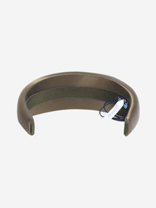 Prada Green satin headband