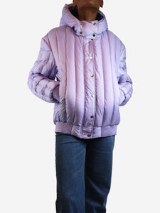 Carven Purple puffer coat - size UK 6