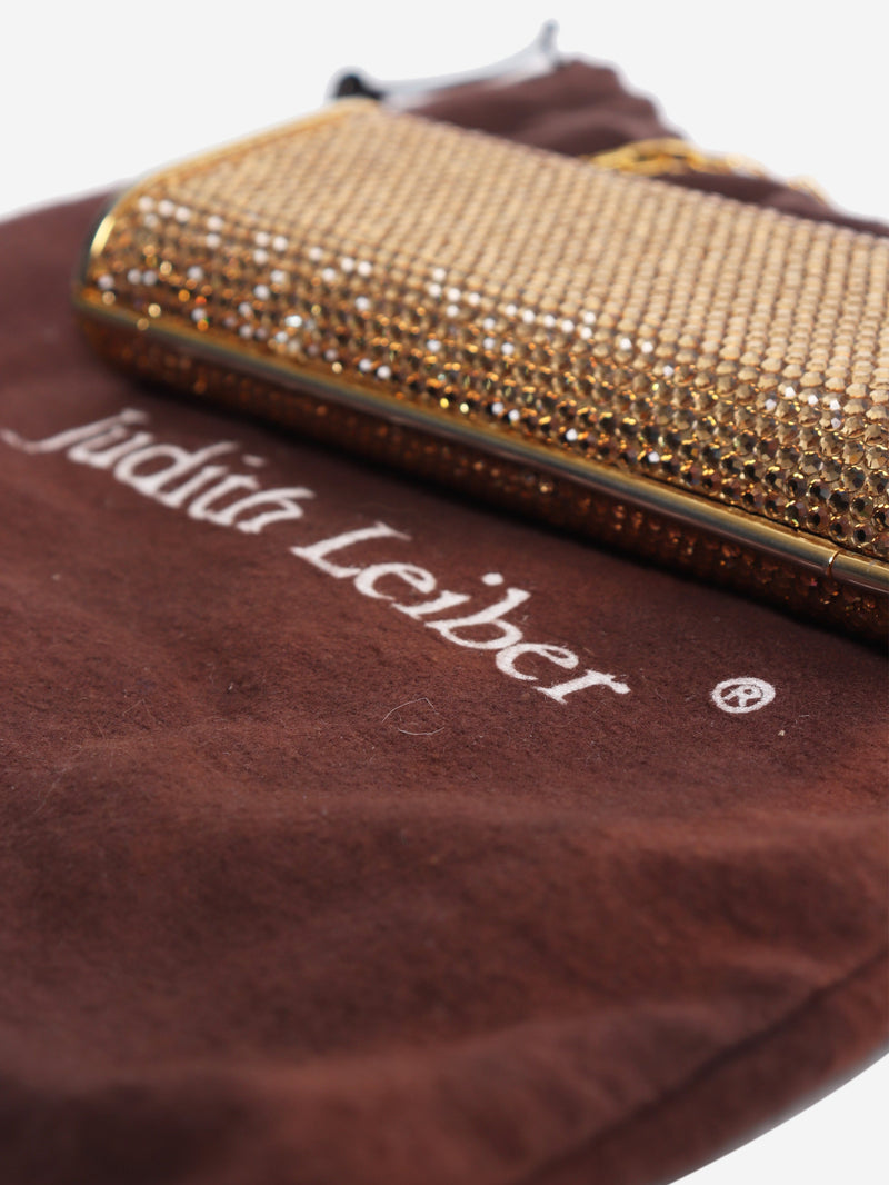 Gold crystal minaudière clutch bag Clutch bags Judith Leiber 