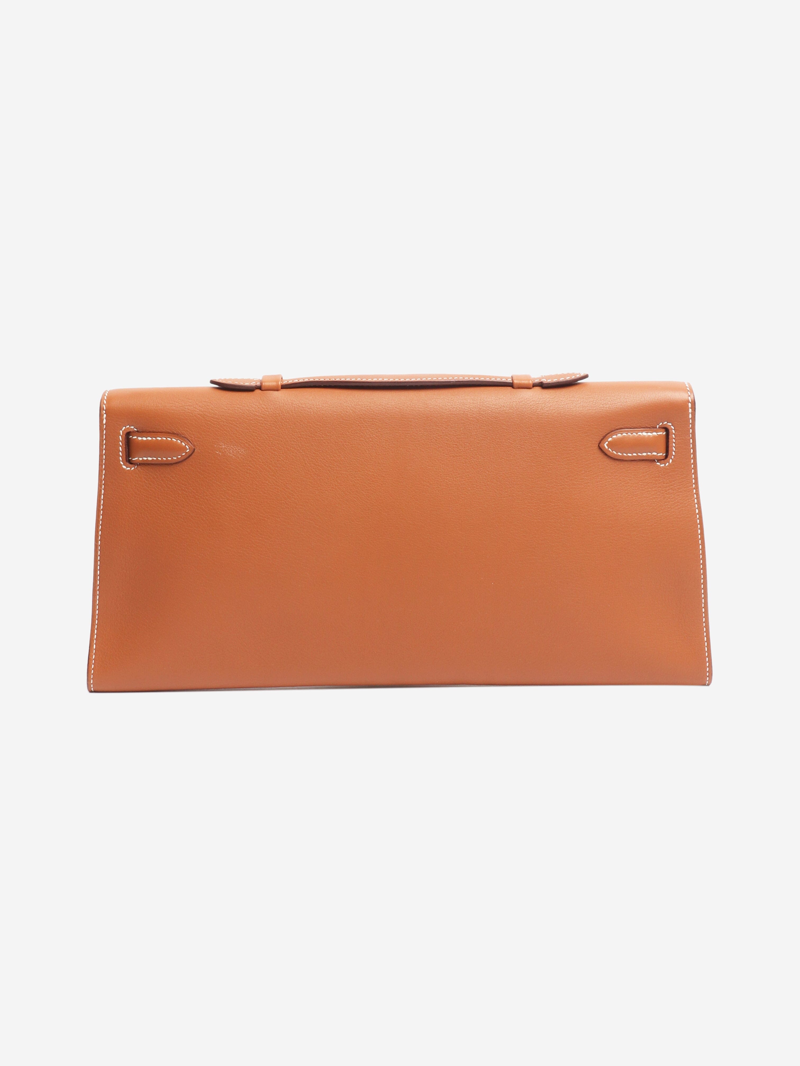 Brown 2007 kelly pochette bag Top Handle Bags Hermes 