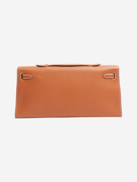 Brown 2007 kelly pochette bag alternate image