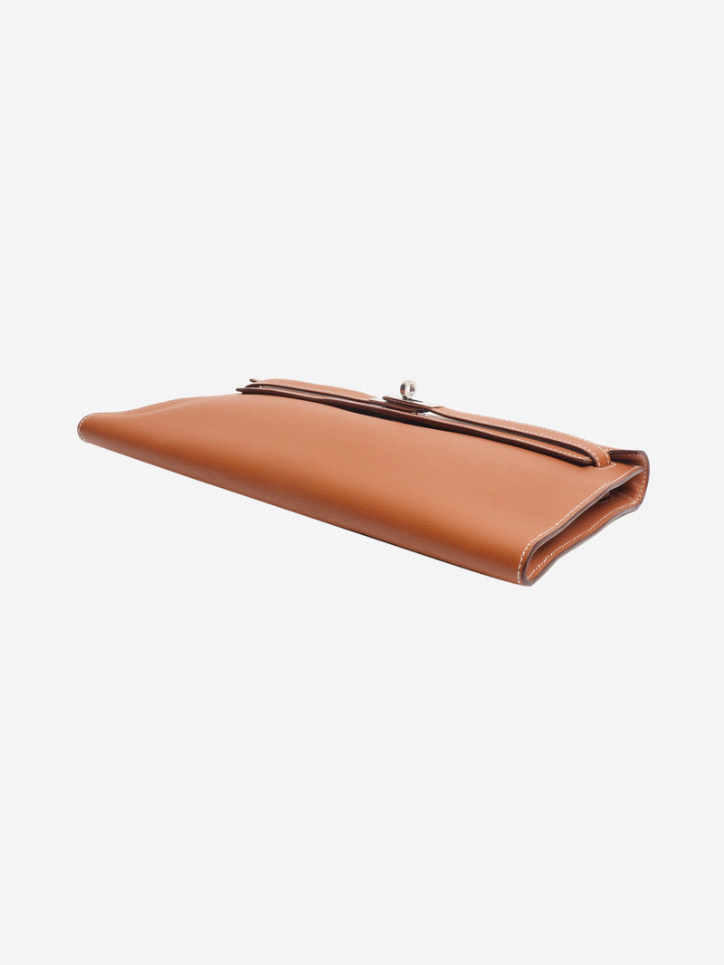 Brown 2007 kelly pochette bag Top Handle Bags Hermes 