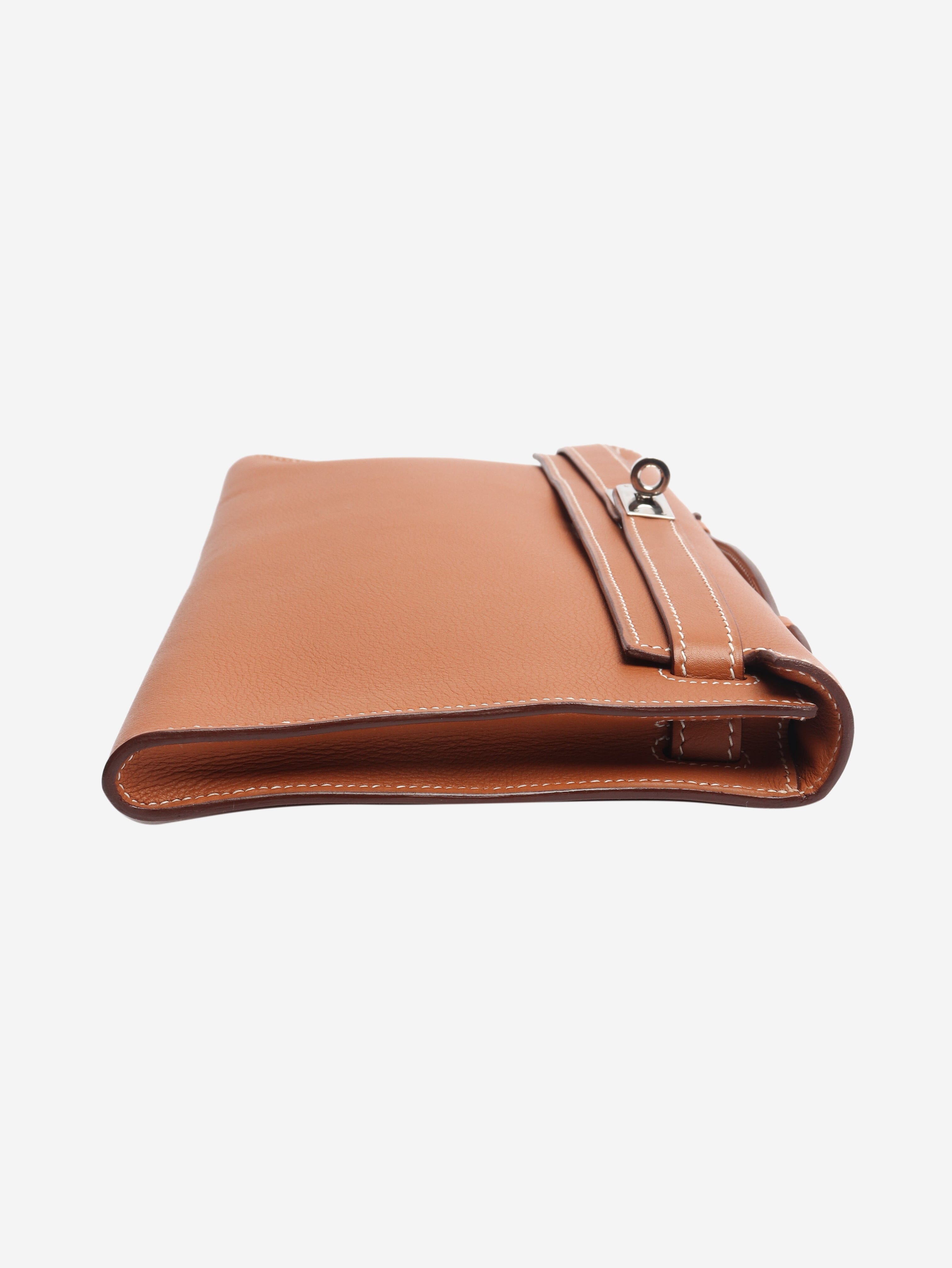 Brown 2007 kelly pochette bag Top Handle Bags Hermes 