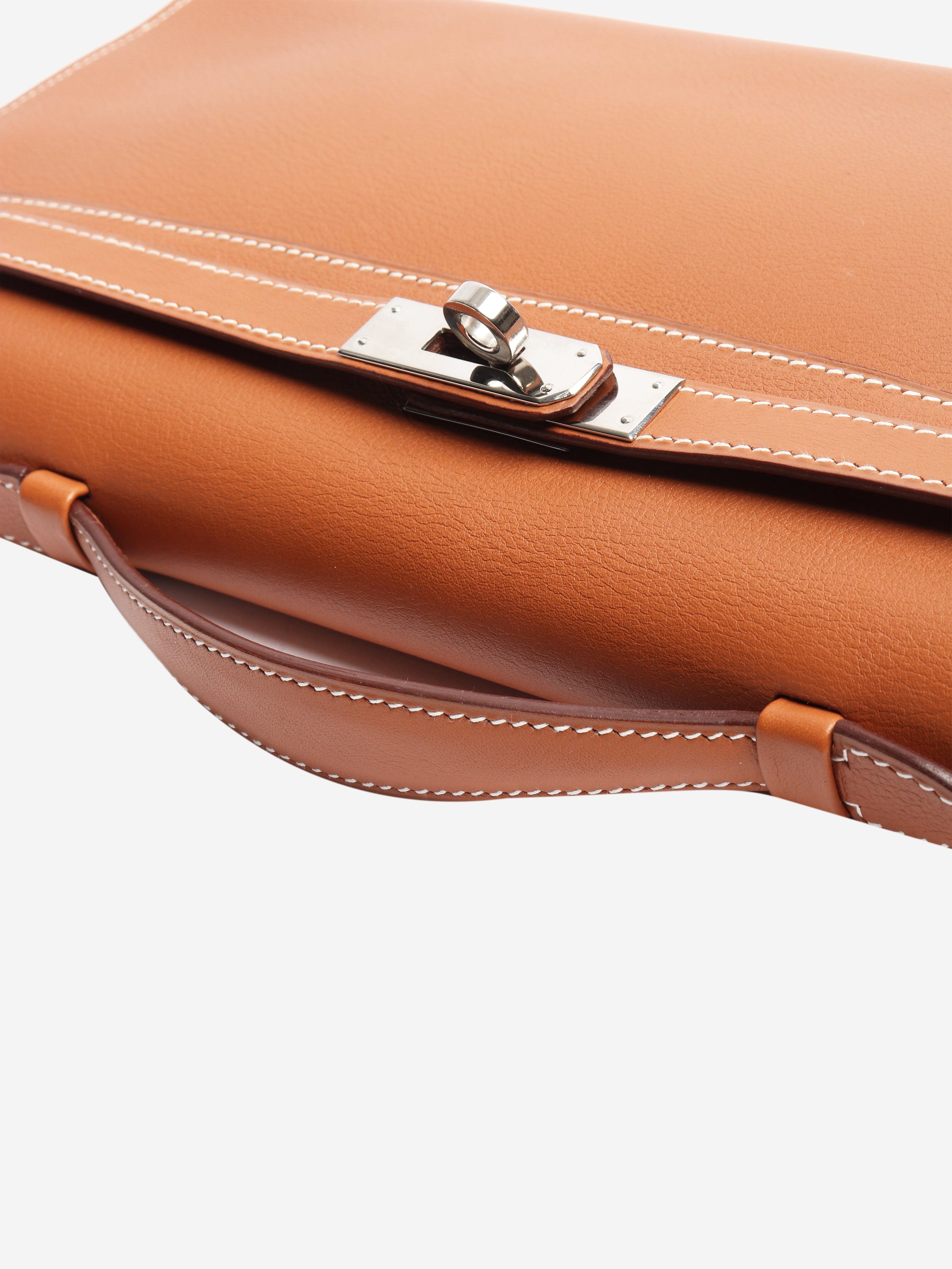 Brown 2007 kelly pochette bag Top Handle Bags Hermes 