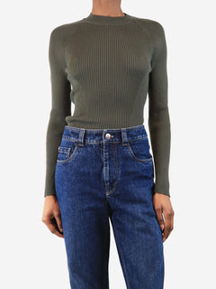 Green wool roll-neck jumper - size XS Knitwear The Frankie Shop 