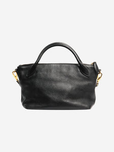 Prada Black Vitello Daino leather 2way bag