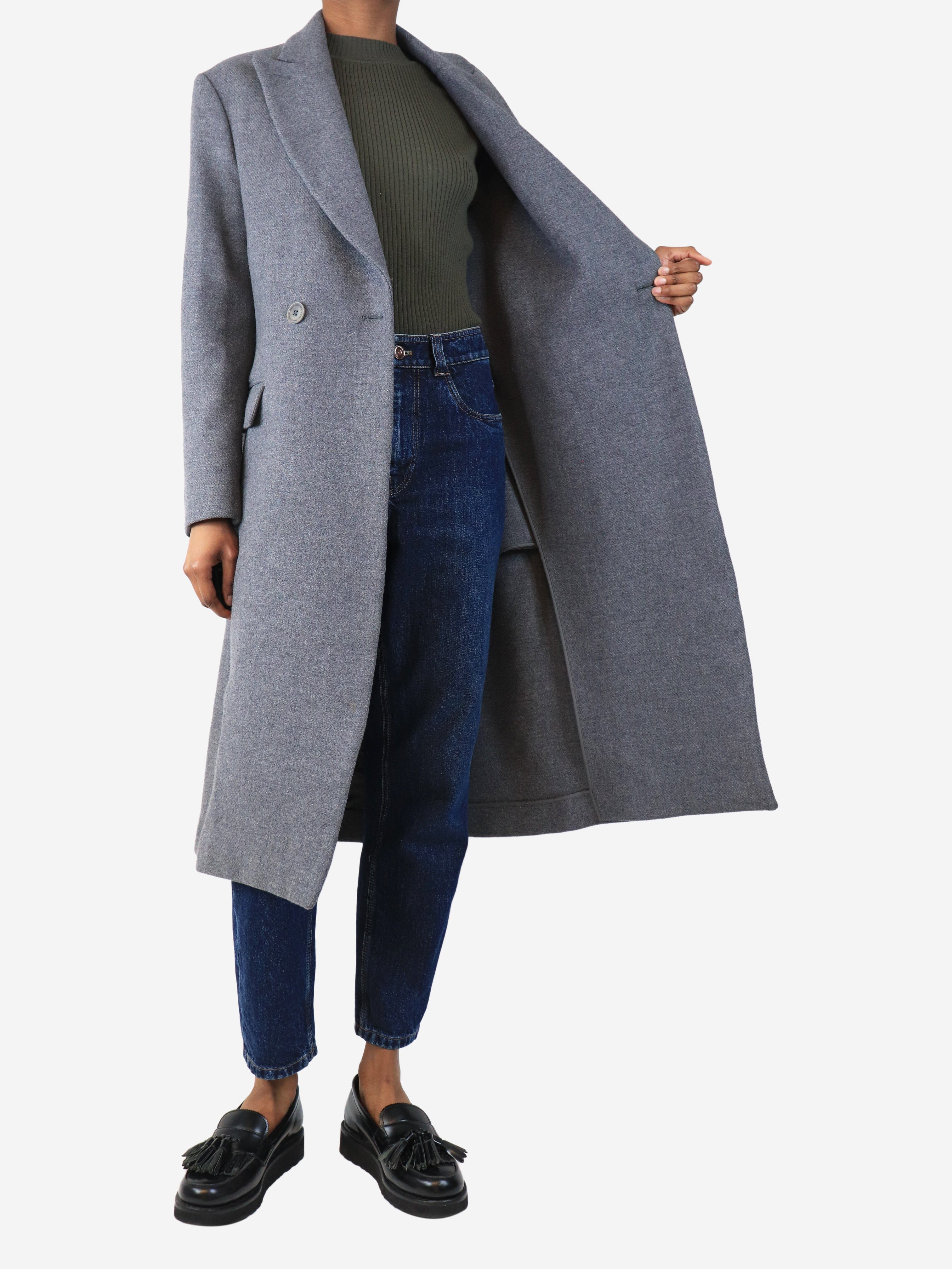 Grey thick wool coat - size UK 2 Coats & Jackets Stella McCartney 
