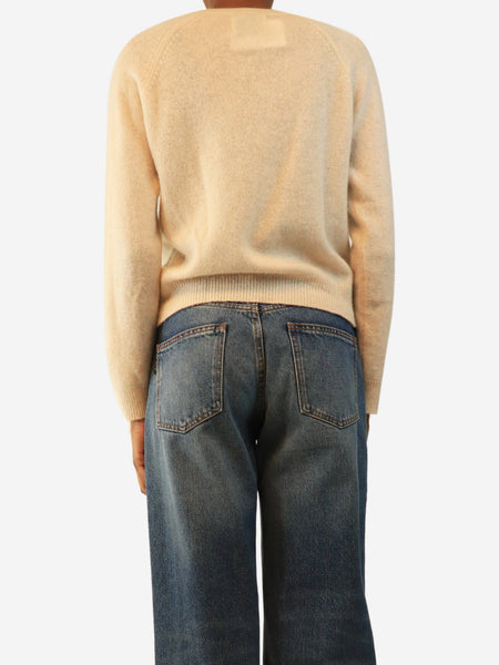 Neutral cashmere jumper - size XS alternate image