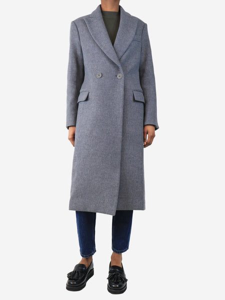 Grey thick wool coat - size UK 2 product image