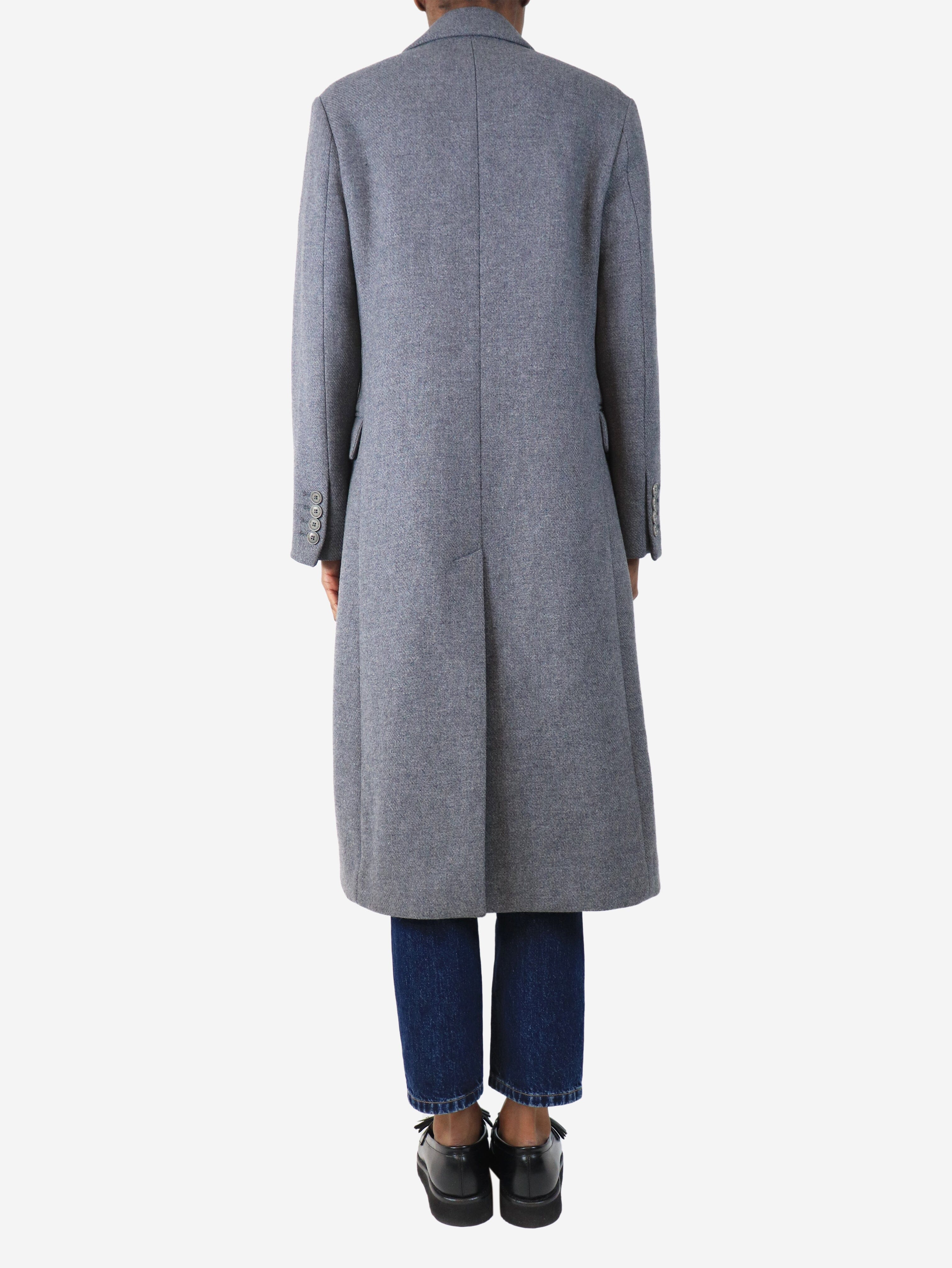 Grey thick wool coat - size UK 2 Coats & Jackets Stella McCartney 