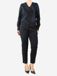 Black tapered trousers - size UK 12 Trousers Etro 