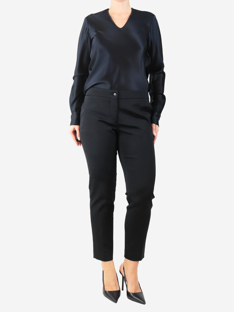Black tapered trousers - size UK 12 Trousers Etro 