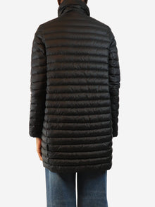 Black Longue Saison down coat - size UK 8 Coats & Jackets Moncler 