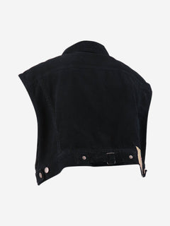 Black sleeveless cord jacket - size XS Coats & Jackets Prada 