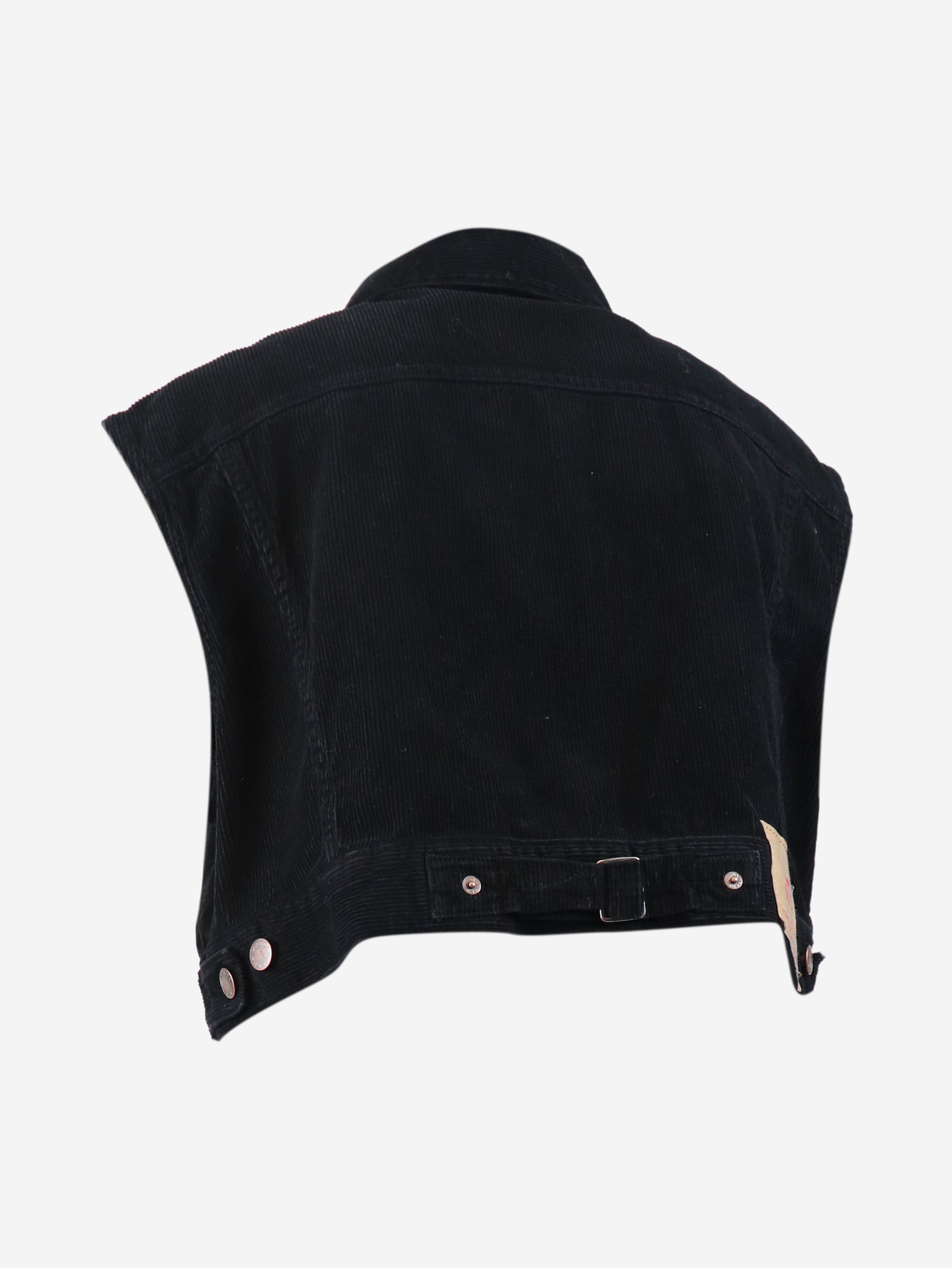 Black sleeveless cord jacket - size XS Coats & Jackets Prada 
