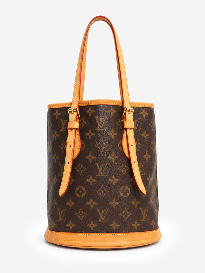 Brown Monogram canvas Petit Bucket bag Tote Bags Louis Vuitton 