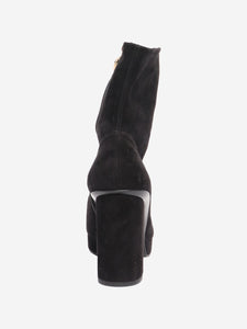 Chanel Black suede ankle boots - size EU 39