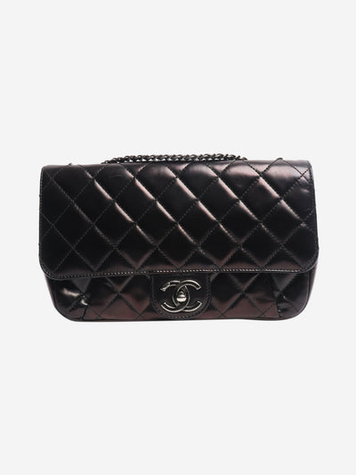 Black 2015 lambskin quilted flap bag Shoulder bags Chanel 