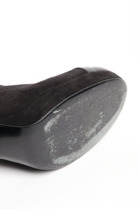 Chanel Black suede ankle boots - size EU 39
