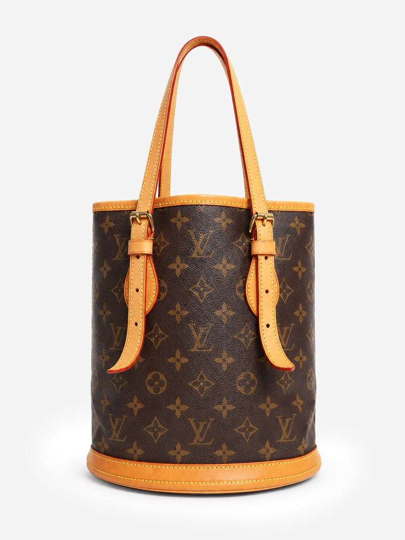 Brown Monogram canvas Petit Bucket bag Tote Bags Louis Vuitton 