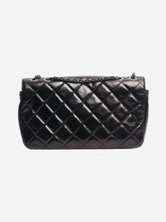 Black 2015 lambskin quilted flap bag Shoulder bags Chanel 