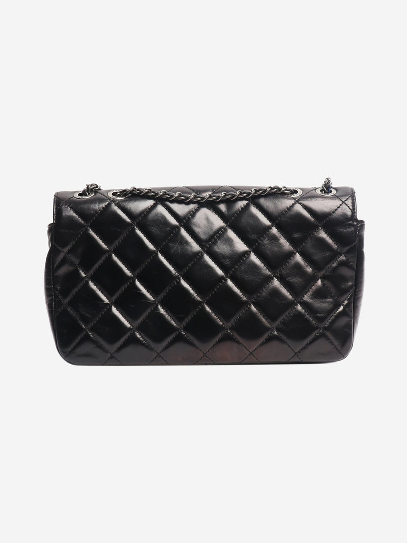 Black 2015 lambskin quilted flap bag Shoulder bags Chanel 