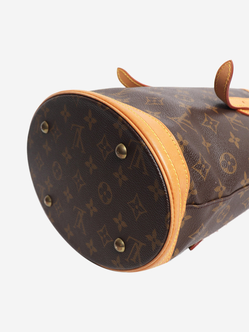Brown Monogram canvas Petit Bucket bag Tote Bags Louis Vuitton 