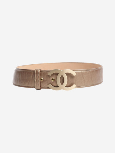 Gold CC leather belt Belts Chanel 
