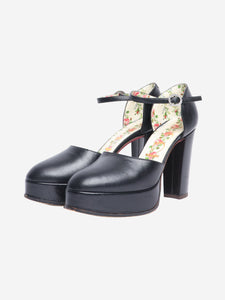 Gucci Black Agon platform pumps - size EU 38