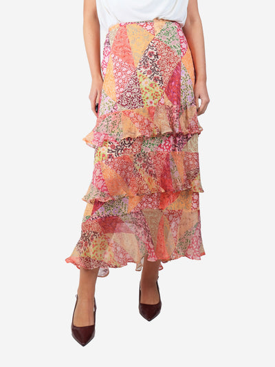 Preslee floral midi skirt - size UK 12 Skirts Rixo 