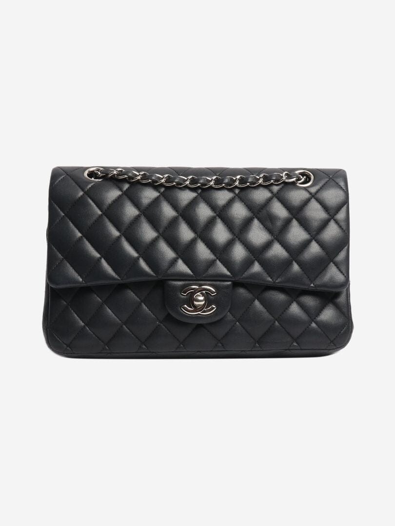 Black 2010 medium lambskin Classic Double Flap bag Shoulder bags Chanel 
