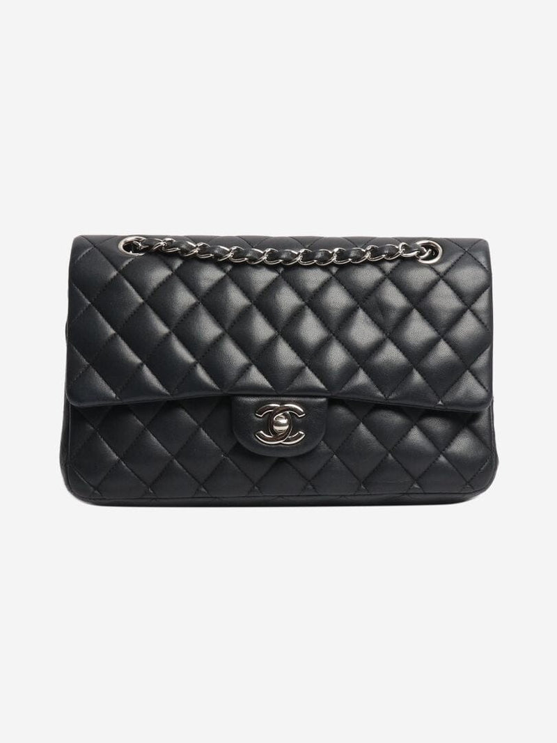 Black 2010 medium lambskin Classic Double Flap bag Shoulder bags Chanel 