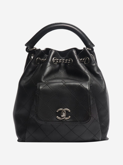 Black 2016 diamond stitching backpack Backpacks Chanel 