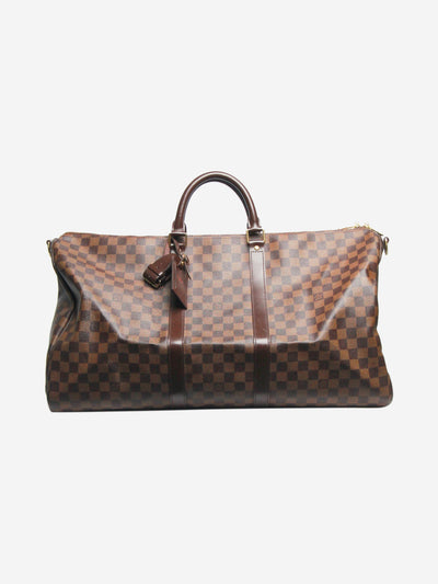 Brown 2007 Damier Ebene Keepall Bandouliere 55 Luggage & Travel Bags Louis Vuitton 