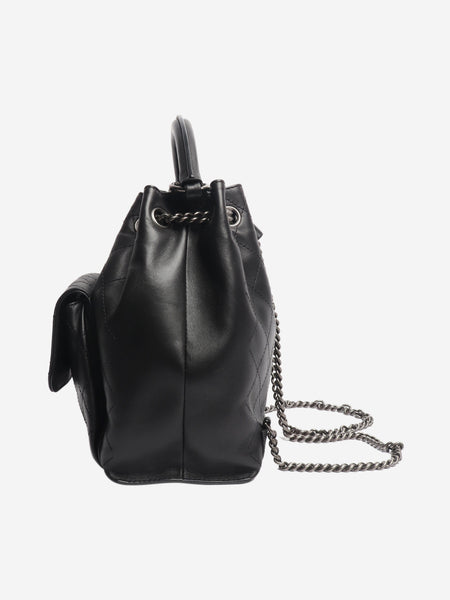Black 2016 diamond stitching backpack alternate image