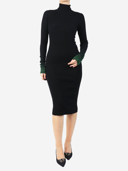 Black high neck knit dress - size M product image