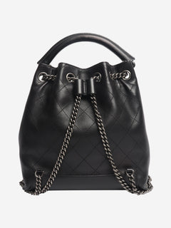 Black 2016 diamond stitching backpack Backpacks Chanel 