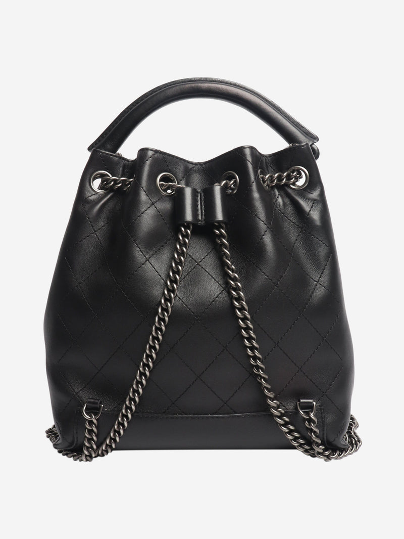 Black 2016 diamond stitching backpack Backpacks Chanel 