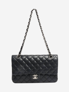 Black 2010 medium lambskin Classic Double Flap bag Shoulder bags Chanel 
